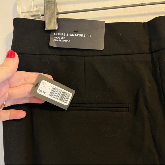 NWT - black, wide leg trousers, size 6, signature fit - Picture 7 of 9